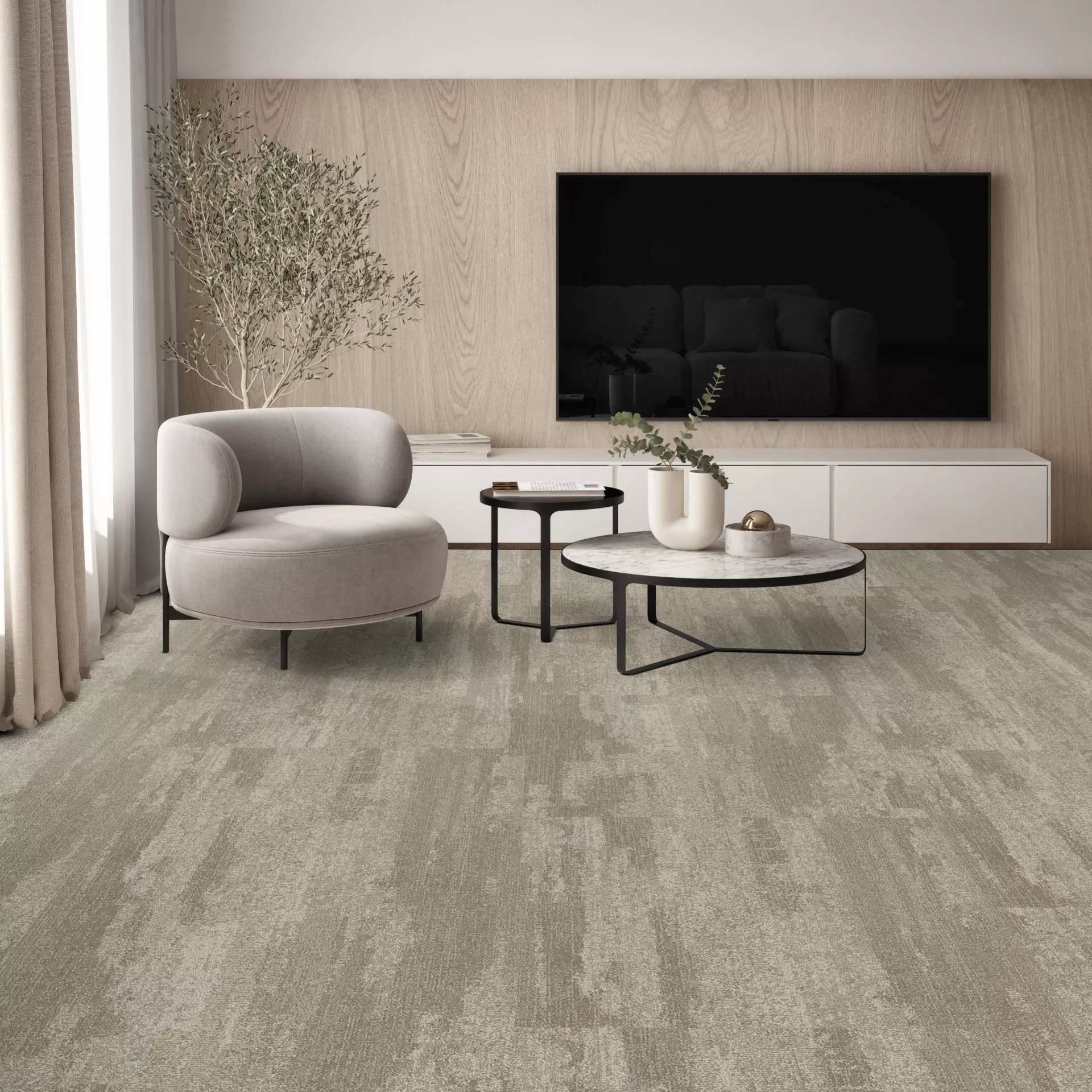 NF401 carpet tile in hotel guest suite