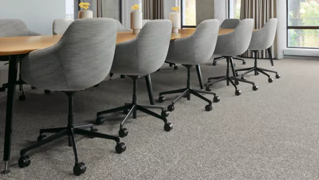 Interface Third Space 305 carpet tile in casual seating area