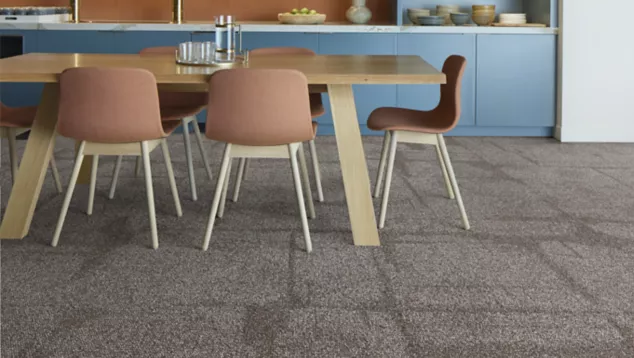 Interface Third Space 303 carpet tile in casual dining area