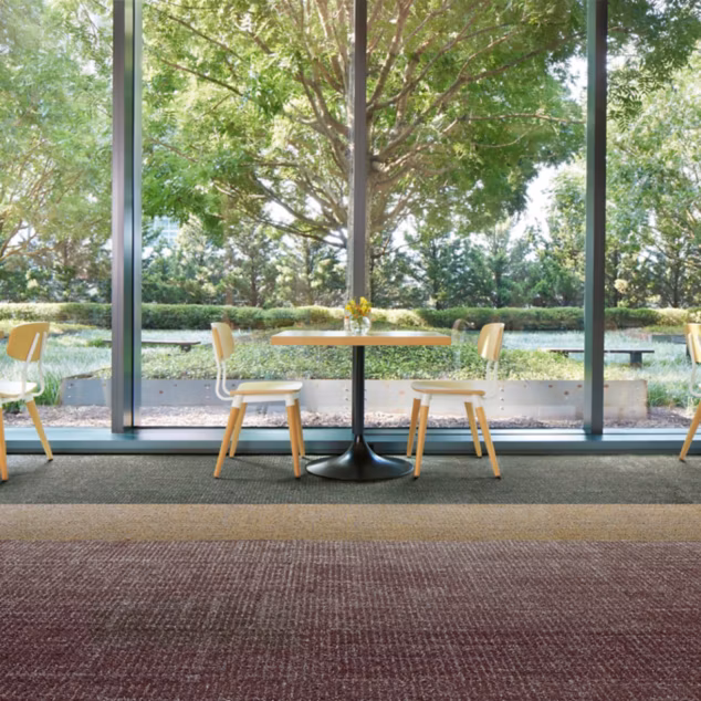 Interface Third Space 310 carpet tile in entryway